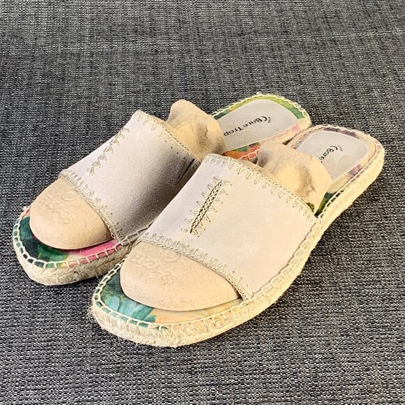 Baretraps Kicker Floral Slide Sandals - Womens 10M - print canvas leather - Picture 4 of 12